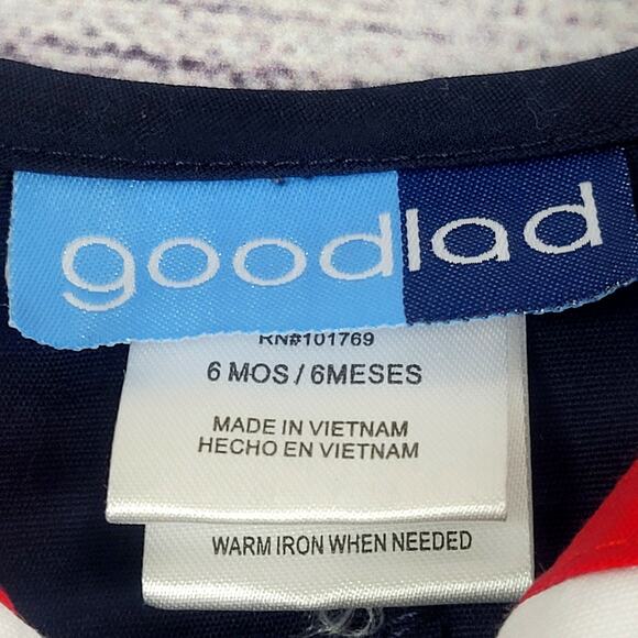 Goodlad Sailor Romper Red, White, and Blue Infant Size 6 Months - Picture 3 of 6